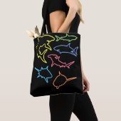 Tote Bag Symbole de requin - Cadeaux adorés de requins mign (De près)