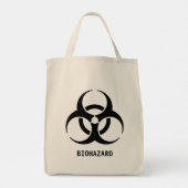 Tote Bag Symbole de risque biologique (Dos)