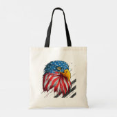 Tote Bag Symbole de séchage du drapeau américain d'aigle ch (Dos)