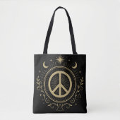 Tote Bag SYMBOLE DE TRANQUILLITÉ Hippie (Devant)