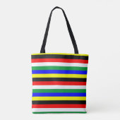 Tote Bag Symbole des lignes du drapeau sud-africain (Dos)