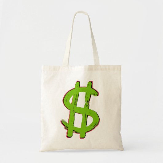 Tote Bag Symbole Dollar Vert (Devant)