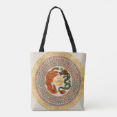 Tote Bag Symbole du Bonheur avec Phoenix et Dragon (Dos)