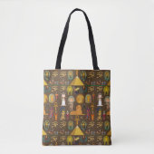 Tote Bag Symbole égyptien ancien Hiéroglyphique - Motif (Devant)