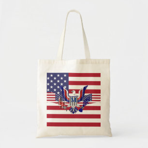 Tote Bag Symbole et drapeau de l'aigle américain
