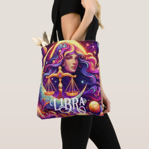 Tote Bag Symbole Horoscope Libra Zodiac Ethérée Art Mystiqu