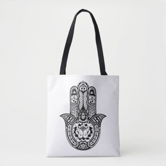Tote Bag Symbole inspiré 2 de Hamsa (Devant)