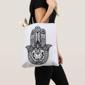 Tote Bag Symbole inspiré 2 de Hamsa (De près)