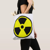 Tote Bag Symbole jaune et noir radioactif (De près)