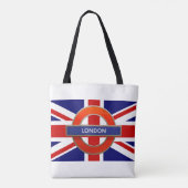 Tote Bag SYMBOLE MÉTRO DE Londres Drapeau britannique (Dos)