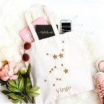 Tote Bag Symbole moderne Zodiac Gold Virgo | Élément Terre<br><div class="desc">Symbole moderne Zodiac Gold Virgo | Élément Terre</div>