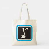 Tote Bag Symbole musical minimaliste Gras (Dos)