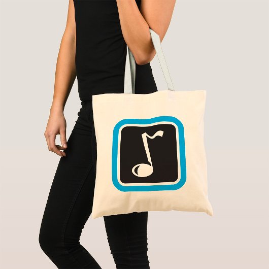 Tote Bag Symbole musical minimaliste Gras