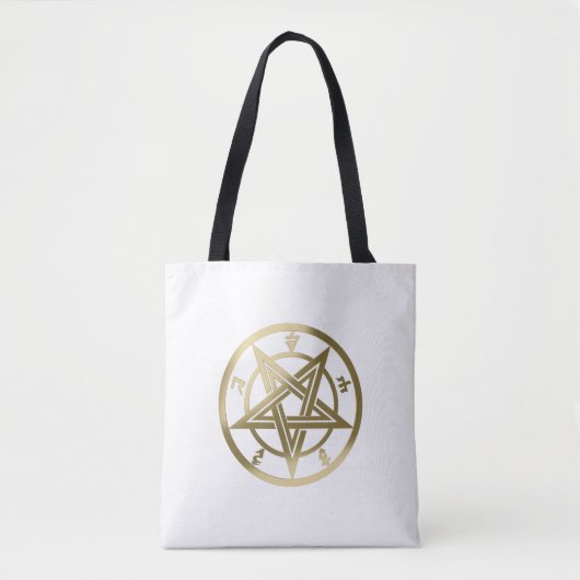 Tote Bag Symbole pentagramme classique (Devant)