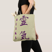 Tote Bag Symbole Reiki en violet (De près)