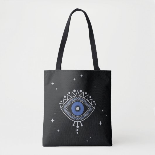 Tote Bag Symbole talisman ethnique de protection des yeux d (Devant)