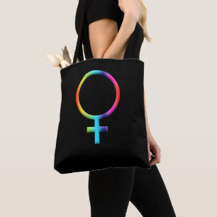 Tote Bag Symbole Vénus arc-en-ciel Astrologie Zodiac Planèt