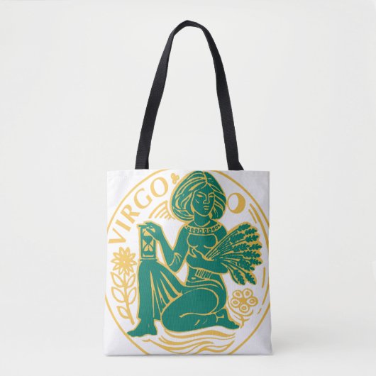 Tote Bag Symbole Virgo du Zodiaque sur un (Devant)