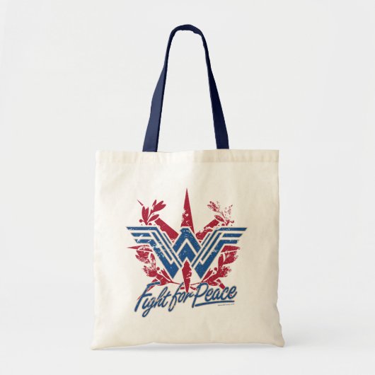 Tote Bag Symbole Wonder Woman Fight For Peace (Devant)