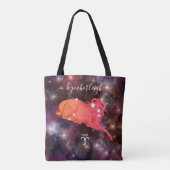 Tote Bag SYMBOLE Zodiaque Aries Nom du monogramme cosmique  (Dos)