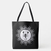 Tote Bag Symbole zodiaque Scorpio avec Starburst Radiant (Devant)