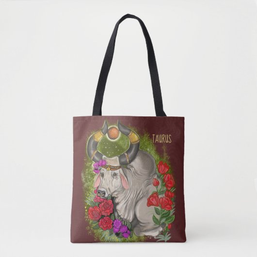 Tote Bag SYMBOLE Zodiaque Taurus (Devant)
