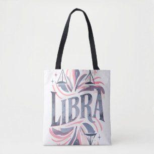 Tote Bag Symbole Zodiaque vintage Libra Illustration lunair