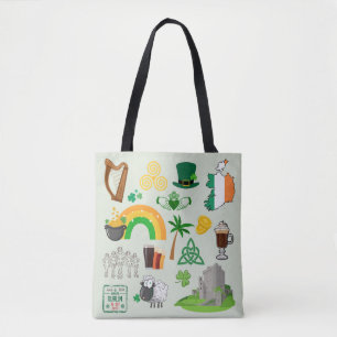 Tote Bag Symboles de l'Irlande