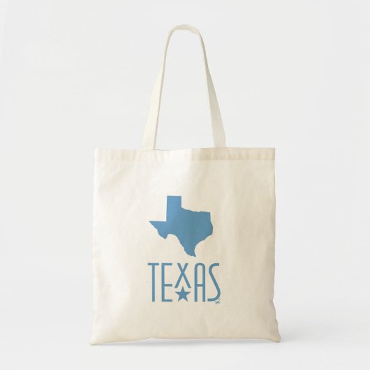 Tote Bag Symboles du Texas, état du Texas, bleu (Devant)