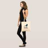 Tote Bag Symboles du Texas, Moqueur polyglotte (Devant (modèle))