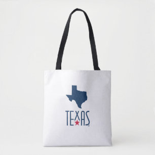 Tote Bag Symboles du Texas, Texas, bleu marine