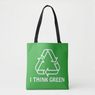 Tote Bag Symboles simples / Icônes - RECYCLAGE + idées