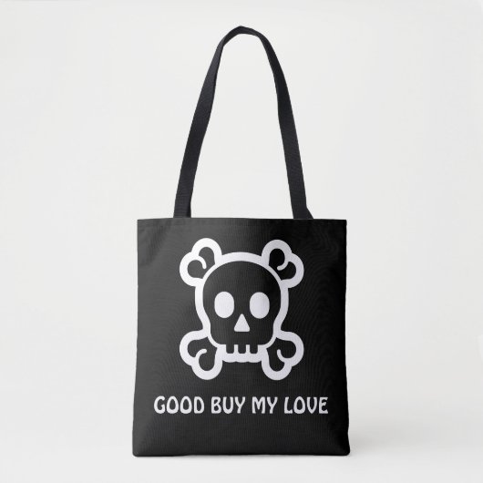 Tote Bag Symboles simples / Icônes - SKULL & BONNES + idées (Devant)