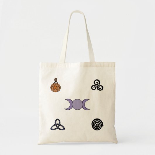 Tote Bag Symboles wiccan et païen (Devant)