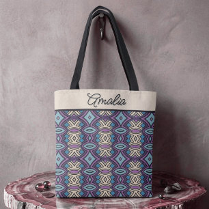 Tote Bag Symétrie diamant et ovale chic