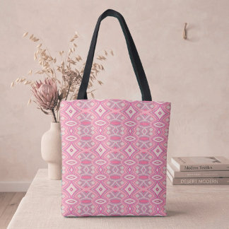 Tote Bag Symétrie diamant et ovale doux