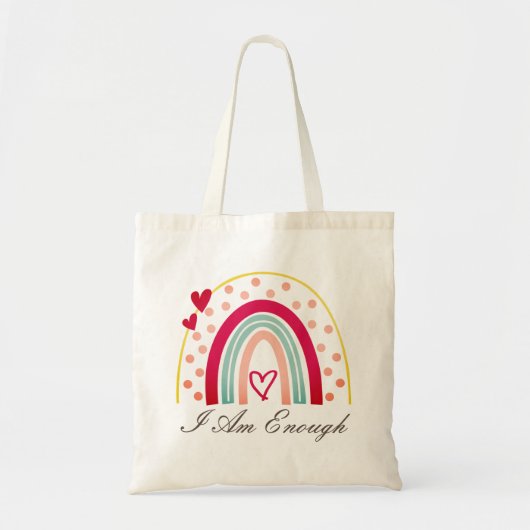 Tote Bag Sympa Inspirant Je Suis Assez Affirmation (Devant)
