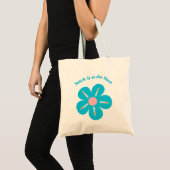 Tote Bag Sympa Nourriture Phlebotomie Fleur Syringe Tiré (Devant (produit))