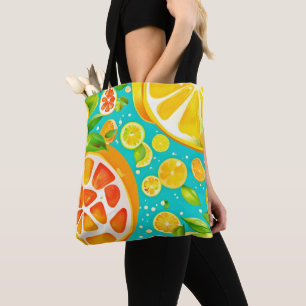 Tote Bag Symphonie Citronnée : Un Délice Juteux