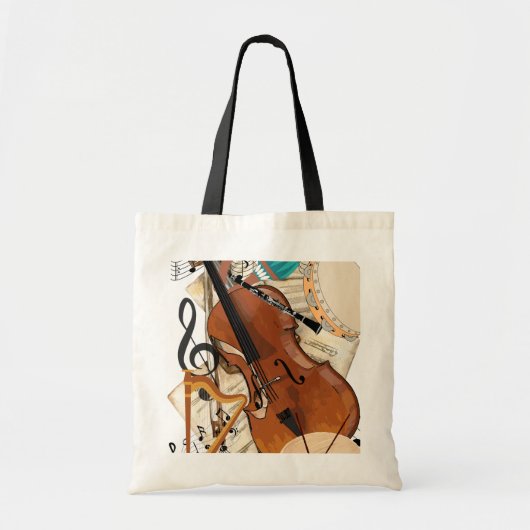 Tote Bag Symphonie d'instruments (Devant)