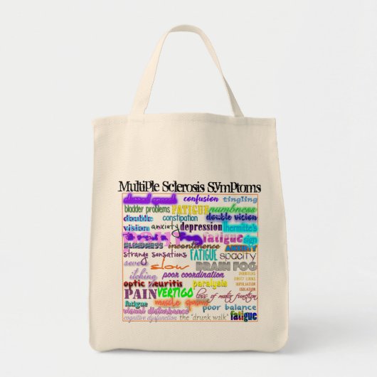 Tote Bag Symptômes de sclérose en plaques (Devant)
