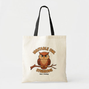 Tote Bag Syndrome de Chouette Irritable Drôle Chouette en C