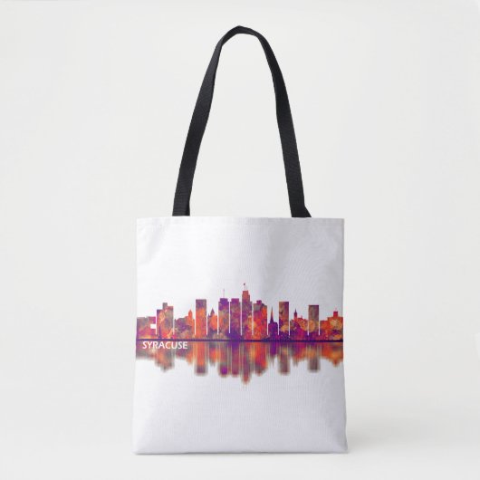 Tote Bag Syracuse USA Skyline (Devant)