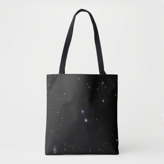 Tote Bag Système d'anneaux de Neptune centaines de galaxies (Devant)