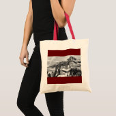 Tote Bag T-Rex Crayon squelette (Devant (produit))