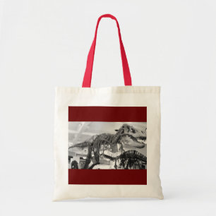 Tote Bag T-Rex Crayon squelette