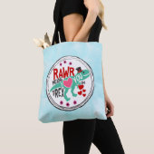 Tote Bag T-Rex dans un Top Hat Rawr signifie que je vous ai (De près)