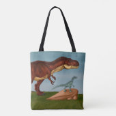 Tote Bag T-Rex et Velociraptor (Dos)