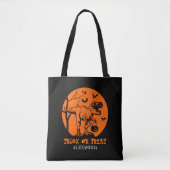 Tote Bag T Rex Halloween Dinosaur Citrouilles Éffrayants (Devant)
