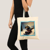 Tote Bag T Rex Snowmobile (Devant (produit))